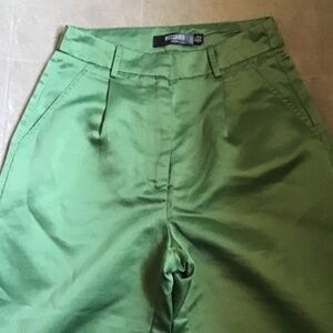 MISSGUIDED SATIN WIDE LEG PANTS